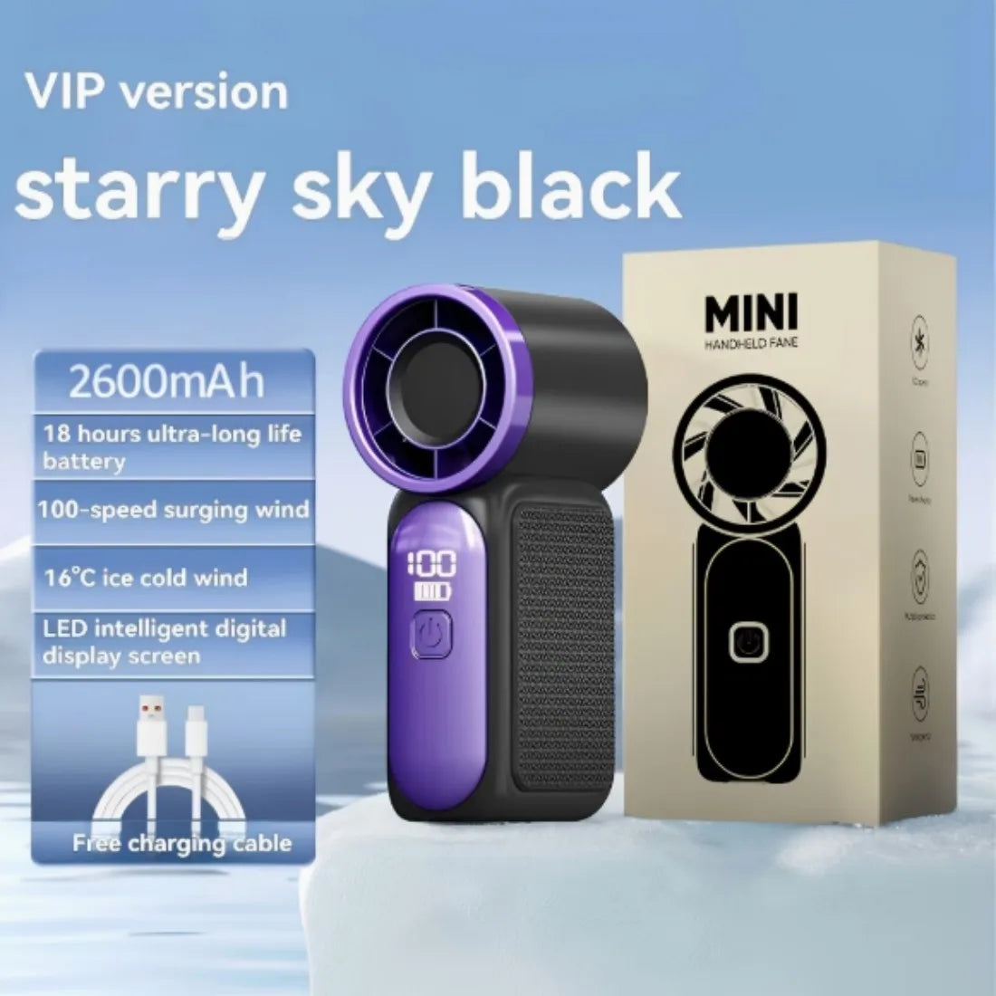 Turbo Breeze Handheld Fan